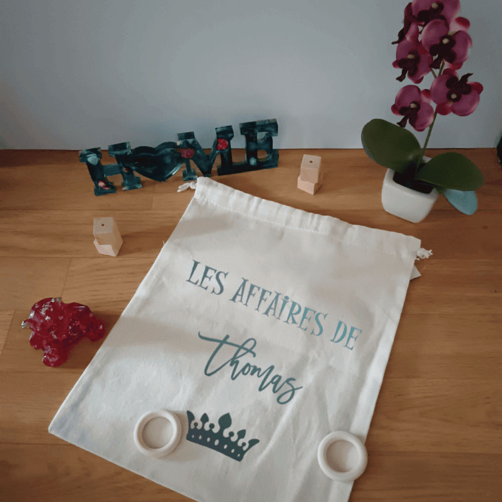 Pochon enfant personnalisé "LES AFFAIRES DE"