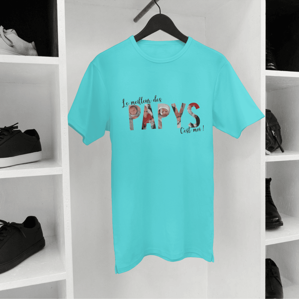 Tee-shirt personnalisé "Lettres photo"