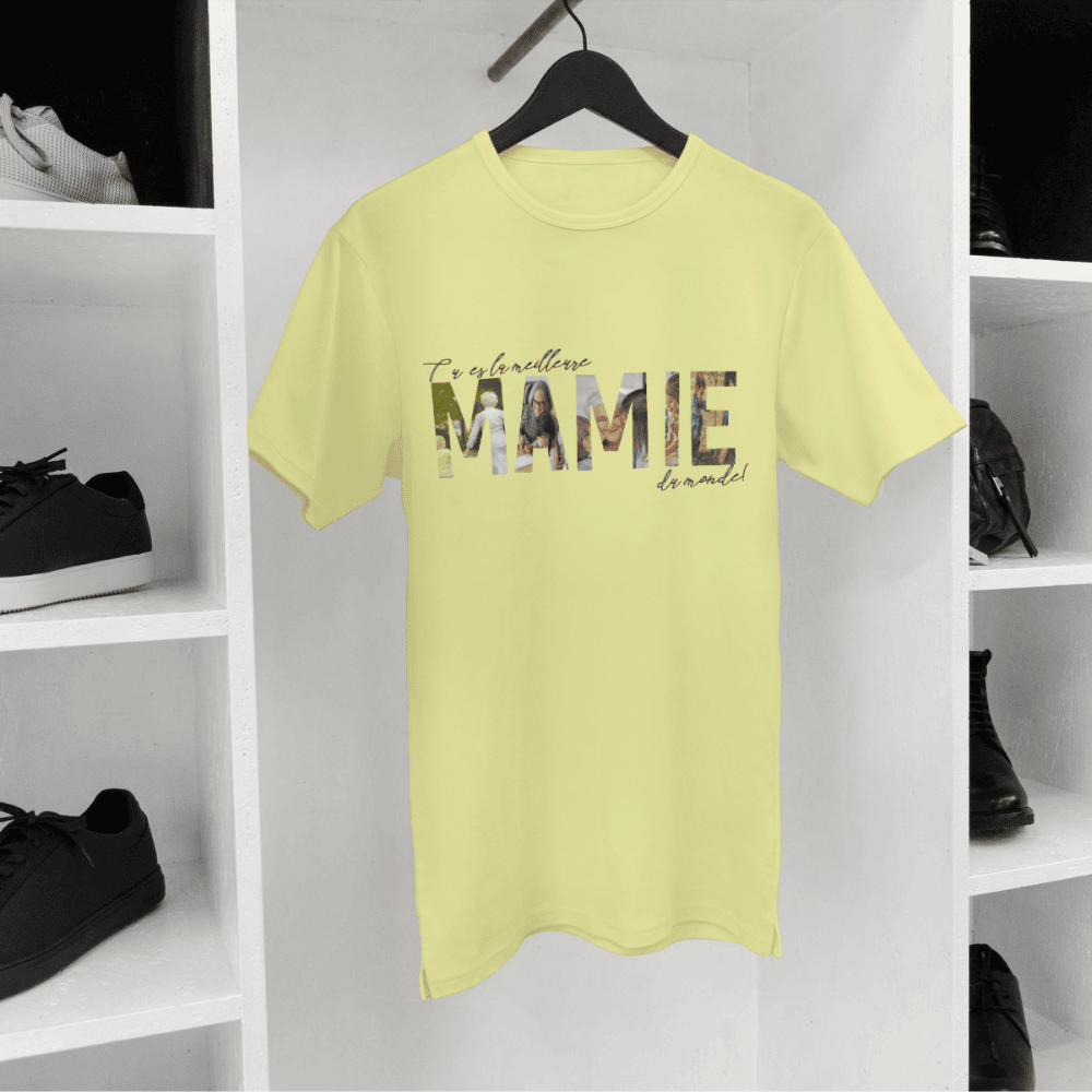Tee-shirt femme personnalisé "Lettres photo"