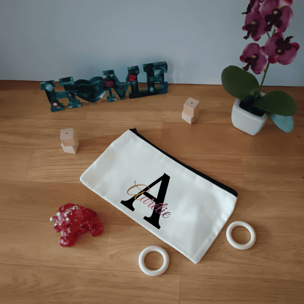 Trousse en coton personnalisable