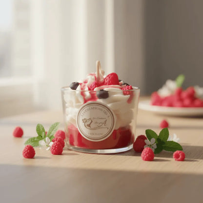 Bougie parfumée décorative pour parfumer la maison - Parfum Fruits des Bois - Les Créations des A