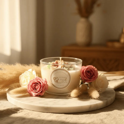 Bougie parfumée artisanale parfum fleur de coton - Les Créations des A