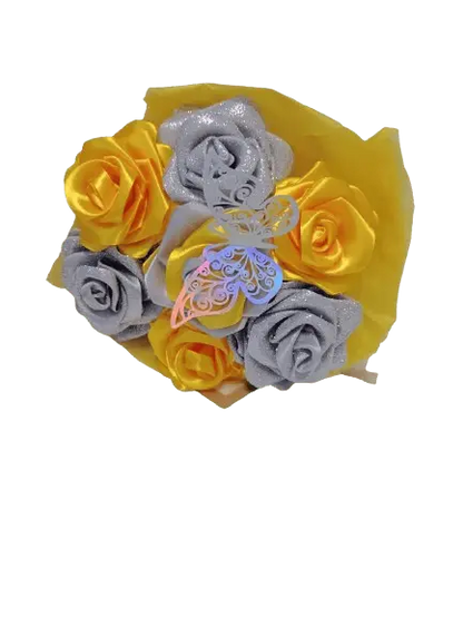 Bouquet de roses en satin Ma boutique