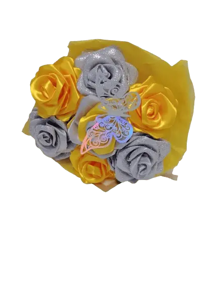 Bouquet de roses en satin Ma boutique