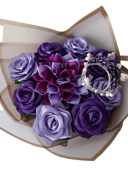 Bouquet de roses et dahlia Ma boutique