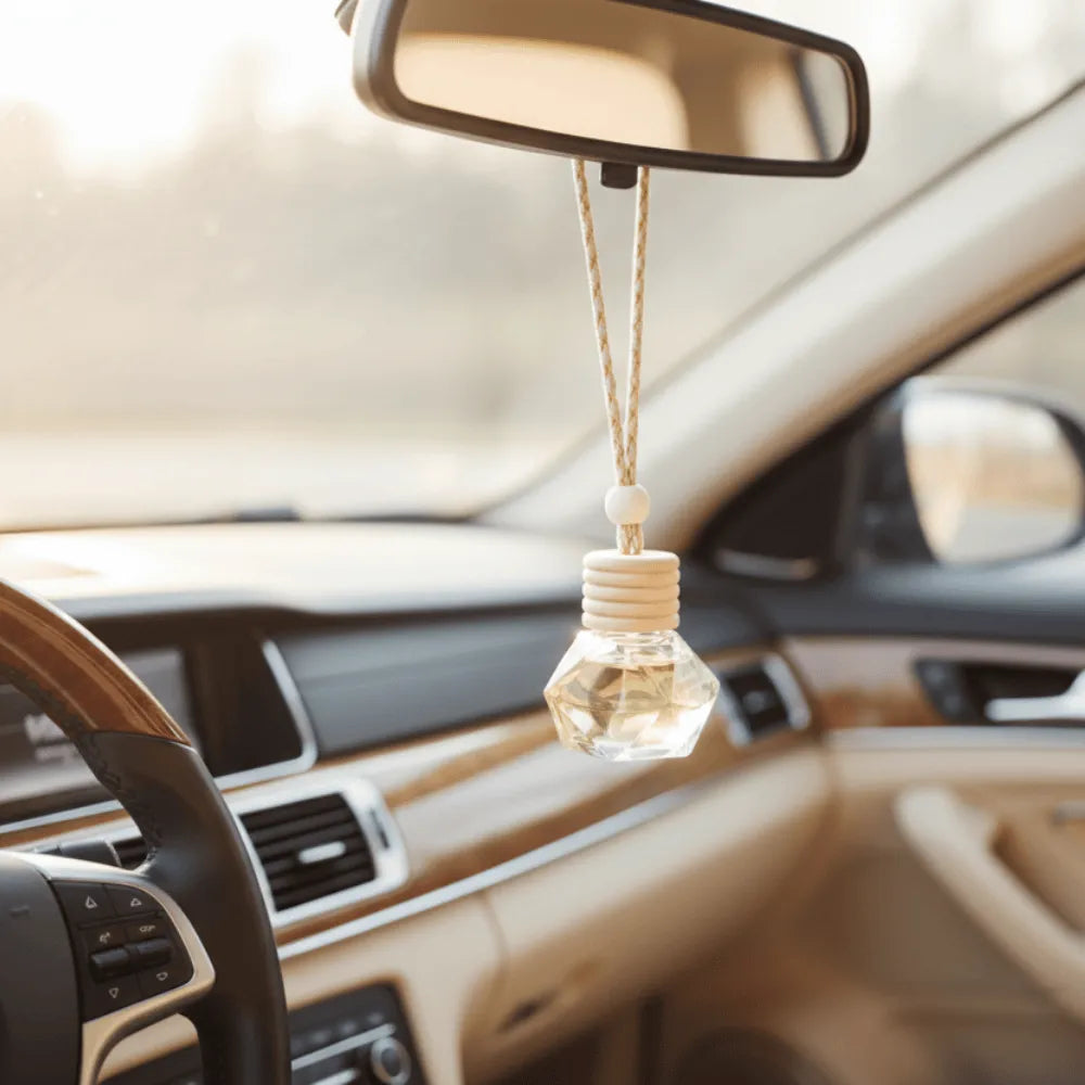 Diffuseur de voiture suspendu au rétroviseur – parfum d’ambiance voiture  – Les Créations des A