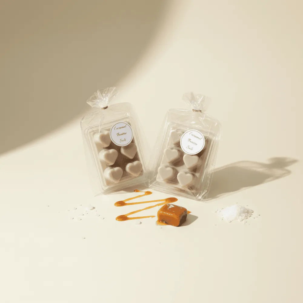 Fondants parfumés Caramel Beurre Salé –  fondants parfumés artisanale en cire végétale de soja – Les Créations des A