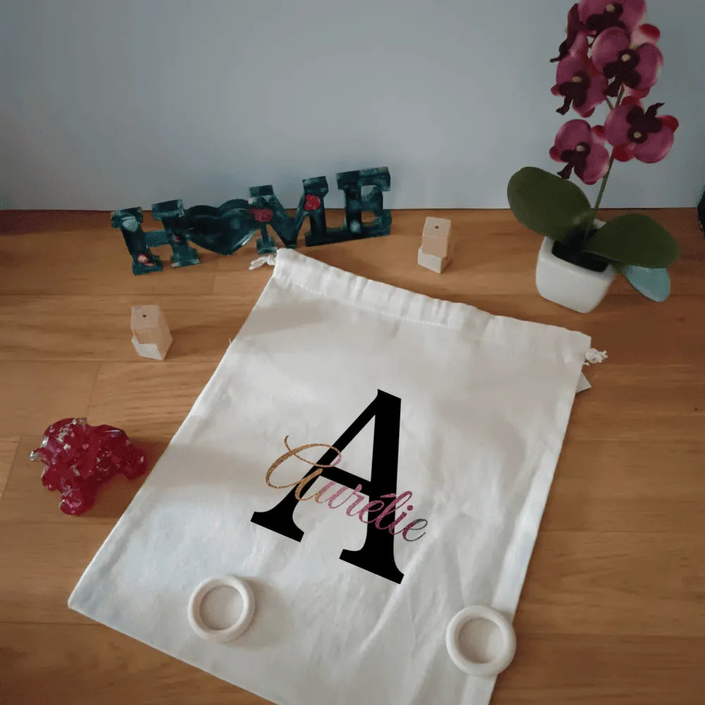 Pochon personnalisable en coton – cadeau original et éco-responsable - Les Créations des A