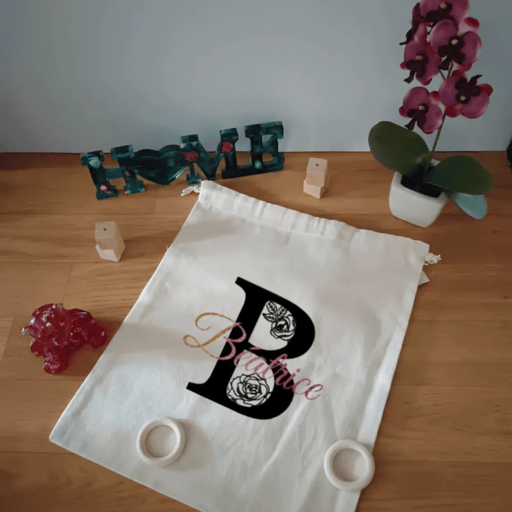 Pochon personnalisable en coton – cadeau original et éco-responsable - Les Créations des A