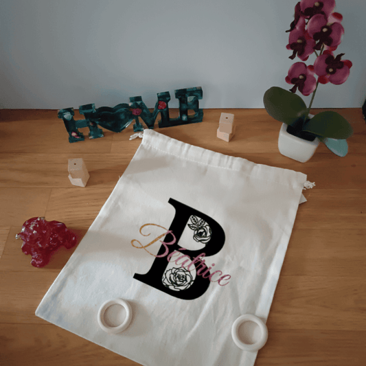 Pochon personnalisable en coton naturel