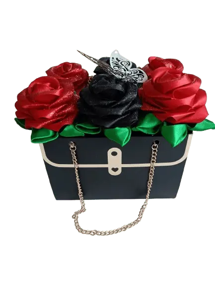 Sac décoratif avec roses - Les Créations des A