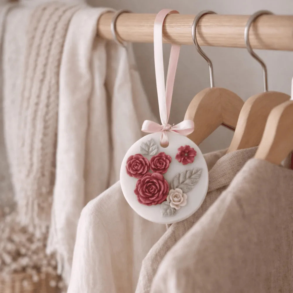 Suspension parfumée Linge Propre – diffuseur naturel fait main – Les Créations des A