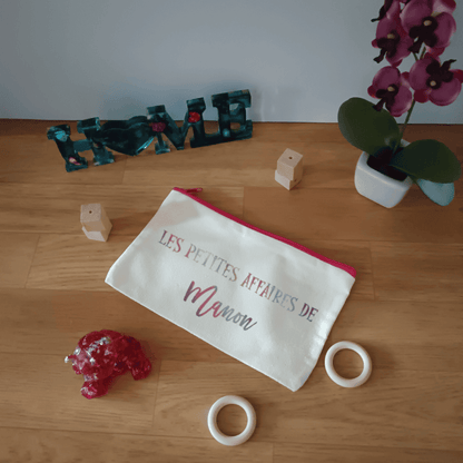 Trousse en coton "Les petites affaires de"