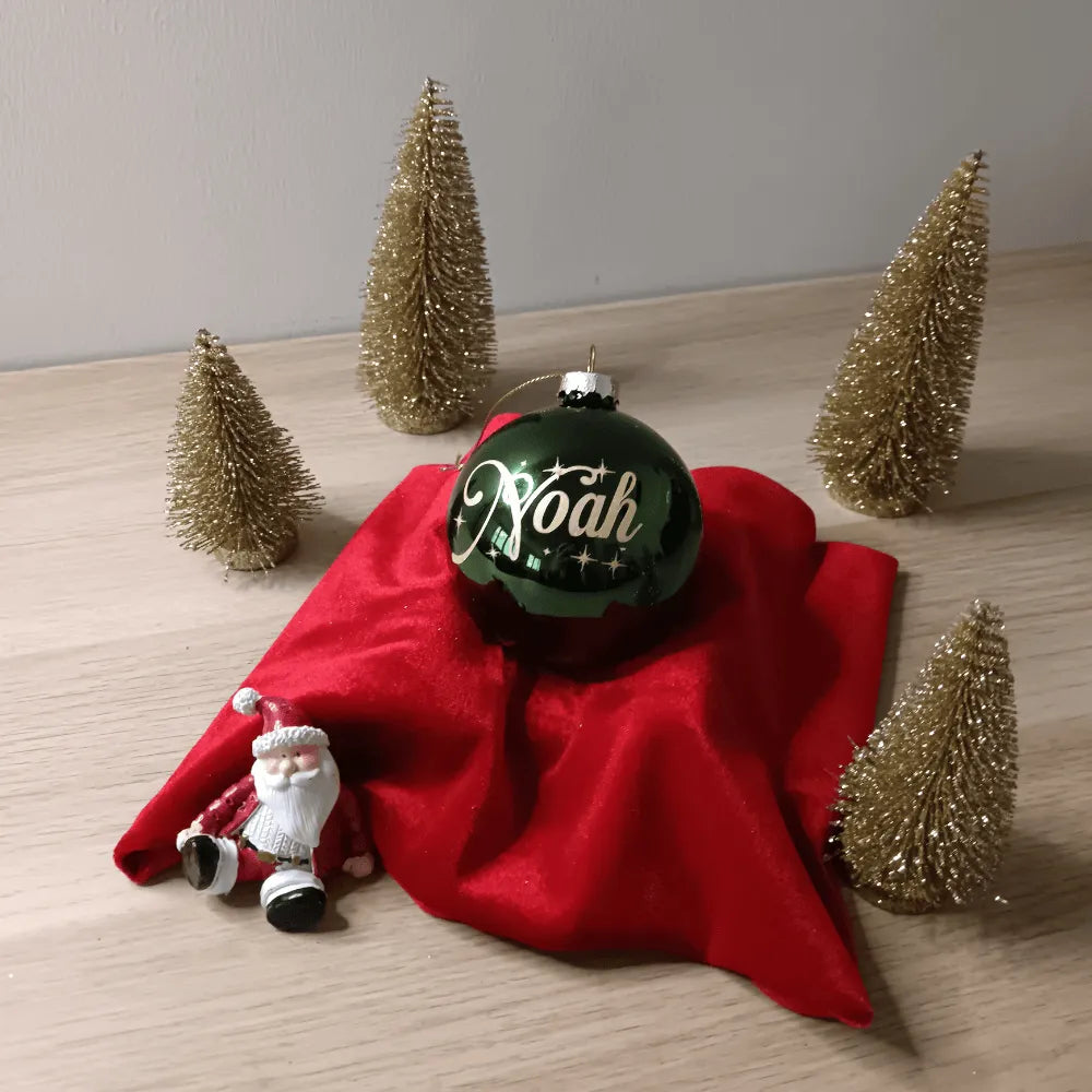 Boule de Noël personnalisée – décoration sapin originale – Les Créations des A