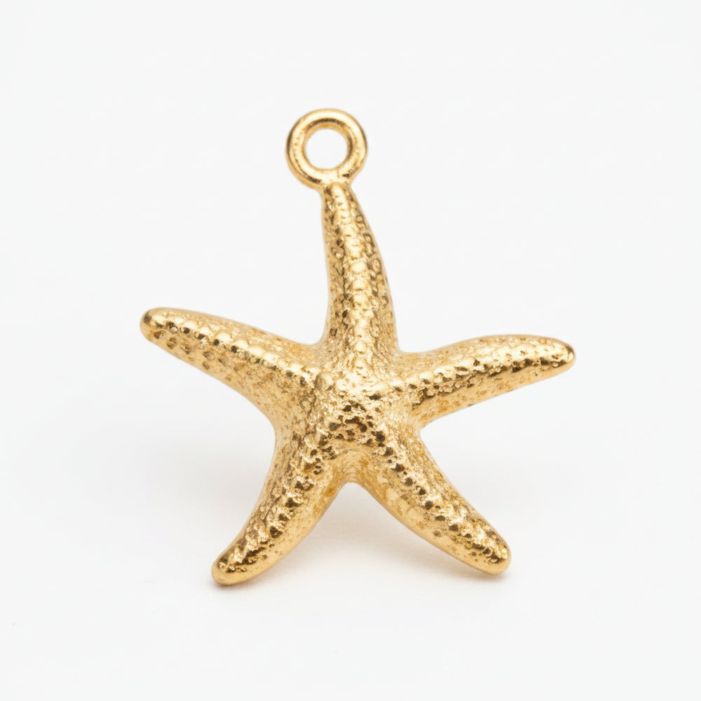 Breloque étoile de mer doré pour porte clé - Les Créations des A