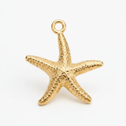 Breloque étoile de mer doré pour porte clé - Les Créations des A
