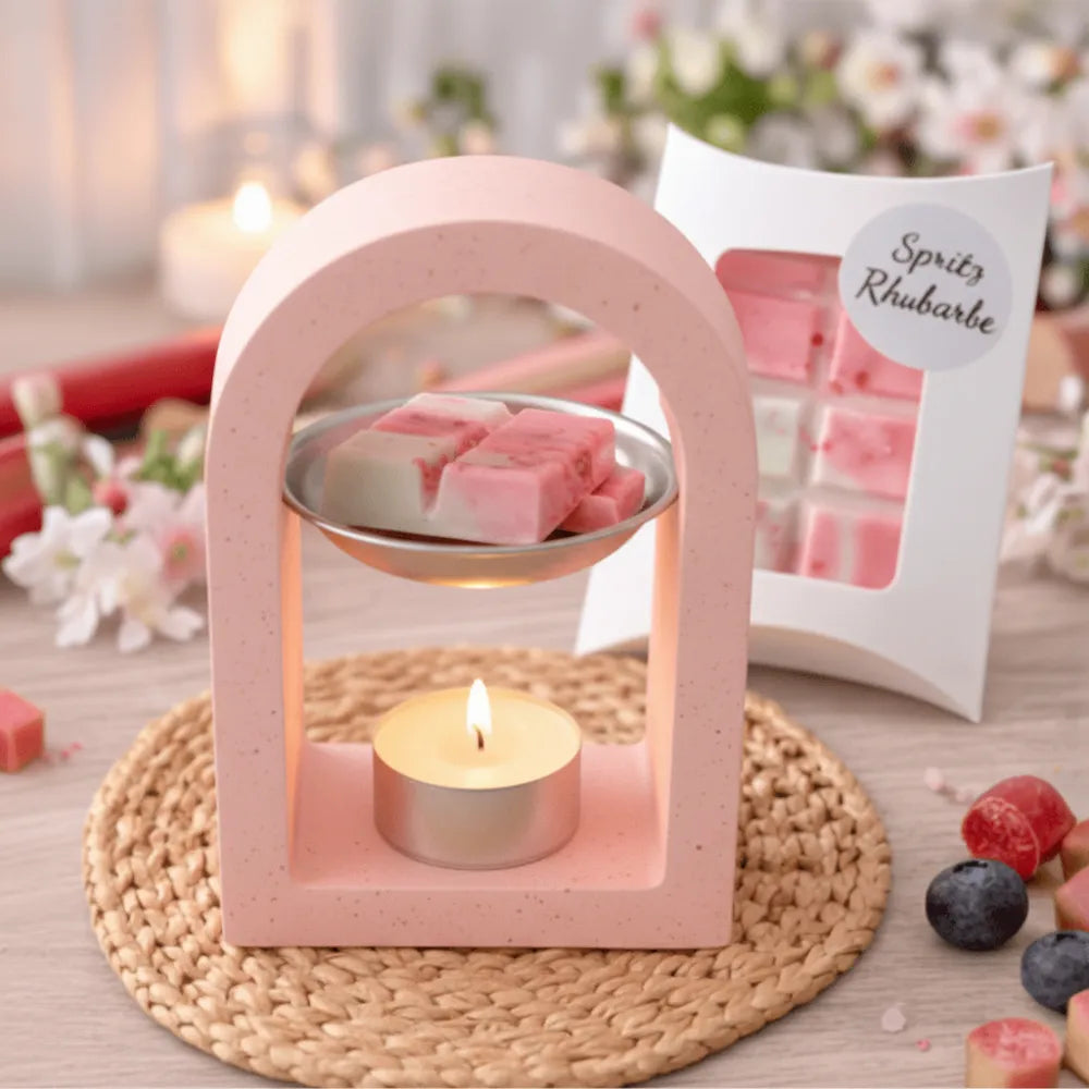 Fondants parfumés Spritz Rhubarbe – cire végétale de soja – Les Créations des A