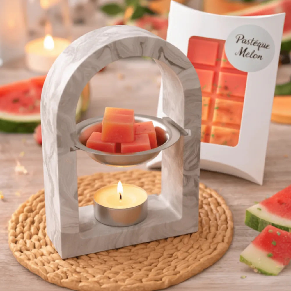 Fondants parfumés Pastèque Melon – cire végétale de soja – Les Créations des A