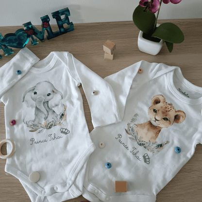 Duo de Bodies Personnalisés : Double Dose de Tendresse