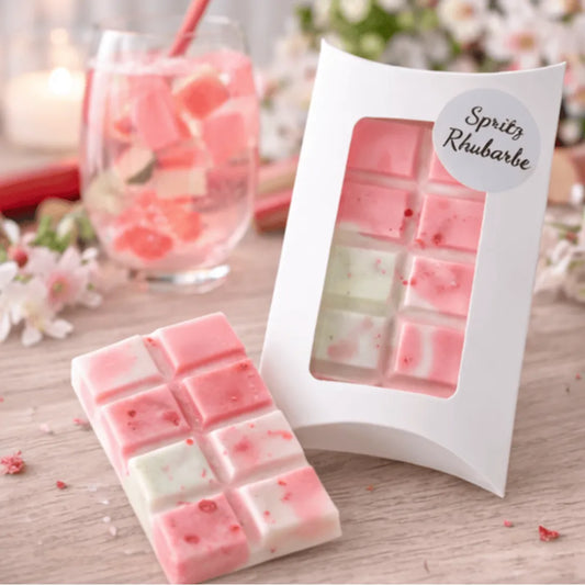 Fondants parfumés Spritz Rhubarbe – cire végétale de soja – Les Créations des A