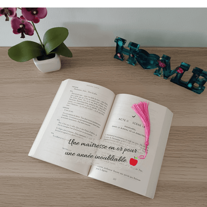 Marque-page avec Pompon Coloré