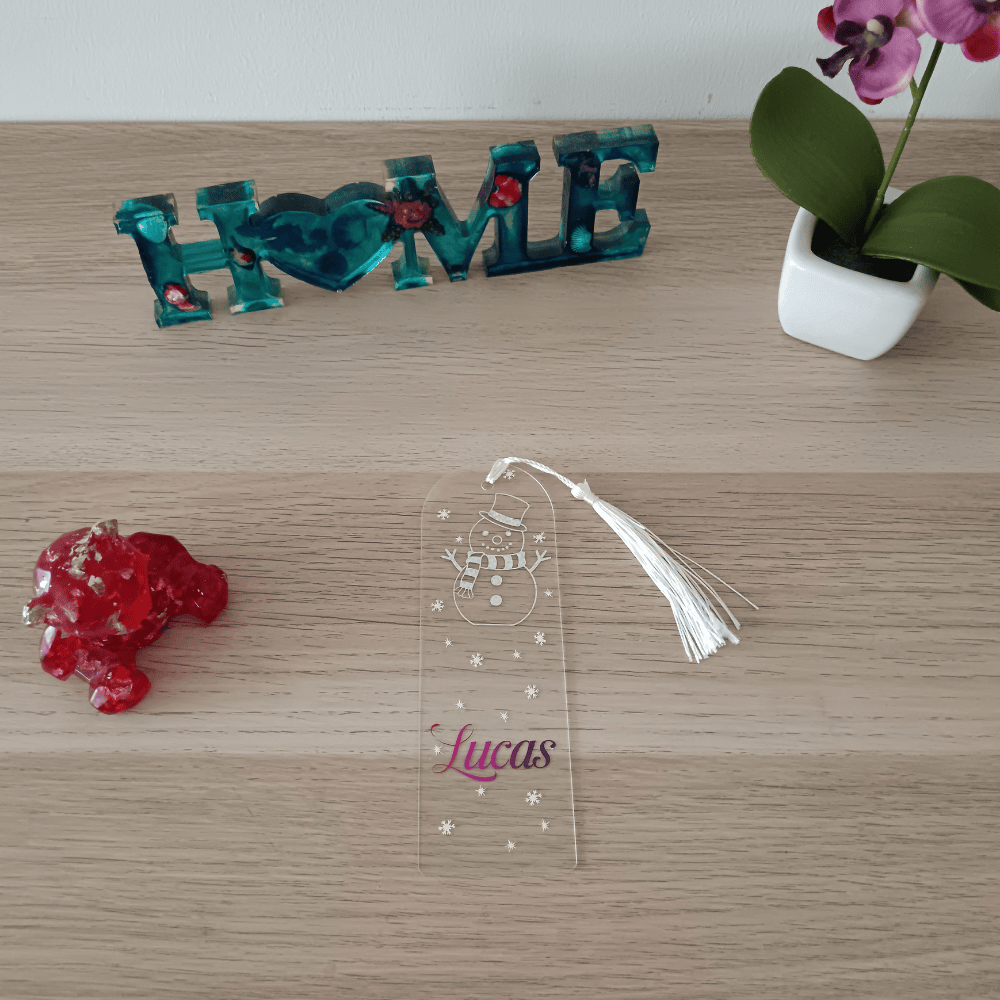 Marque-pages en acrylique personnalisable