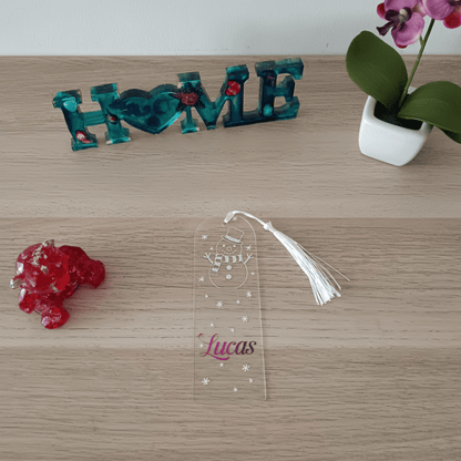 Marque-pages en acrylique personnalisable