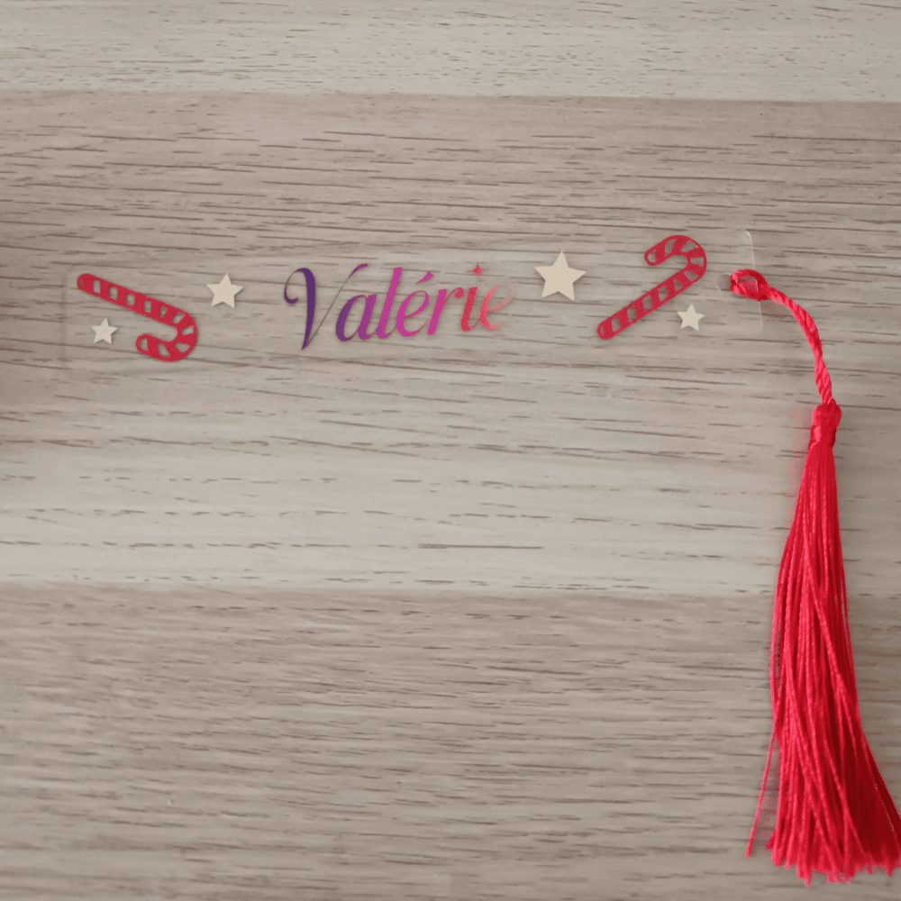 Marque-pages en acrylique personnalisable