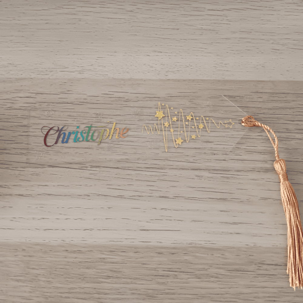 Marque-pages en acrylique personnalisable