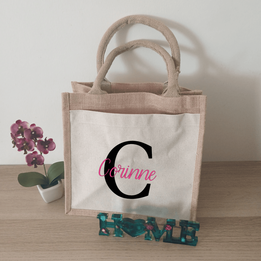 Sac en jute personnalisable