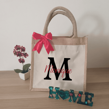 Sac en jute personnalisable