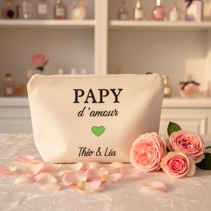 Pochette cadeau Papy d'amour personnalisée avec prénoms – cadeau grand-père - Les Créations des A