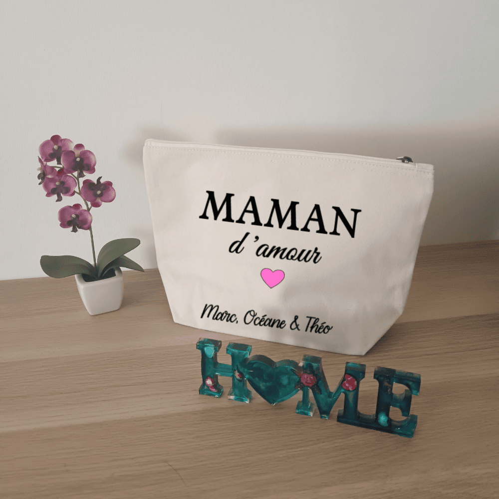 Pochette en coton "D'Amour"
