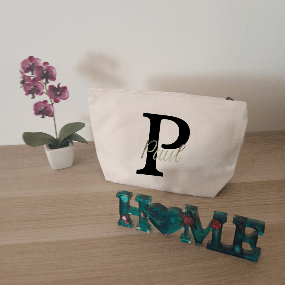 Pochette en coton personnalisable