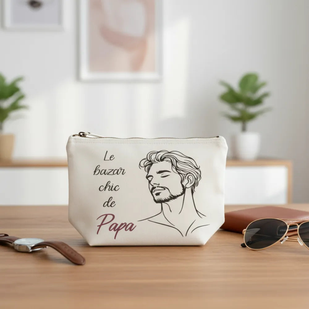 Pochette personnalisée “Le bazar chic de…” – Cadeau famille