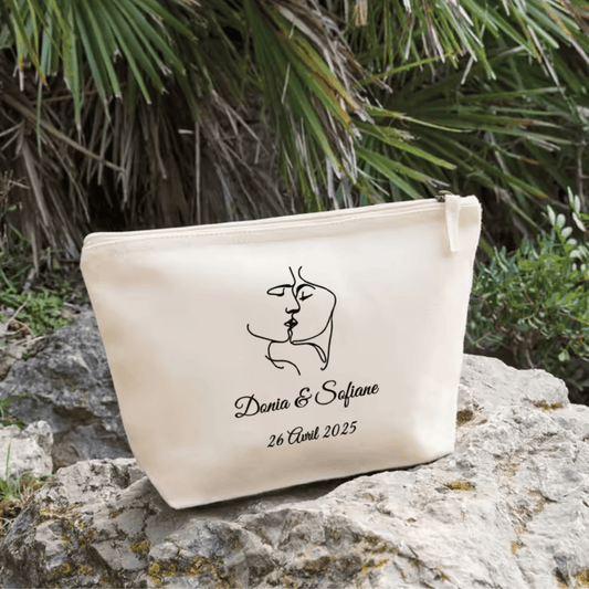 Pochettes en coton "EV/ Mariage"