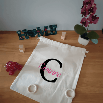 Pochon personnalisable en coton naturel