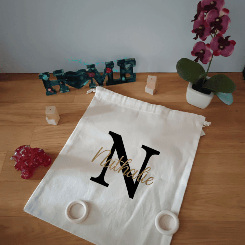 Pochon personnalisable en coton naturel