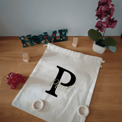 Pochon personnalisable en coton naturel