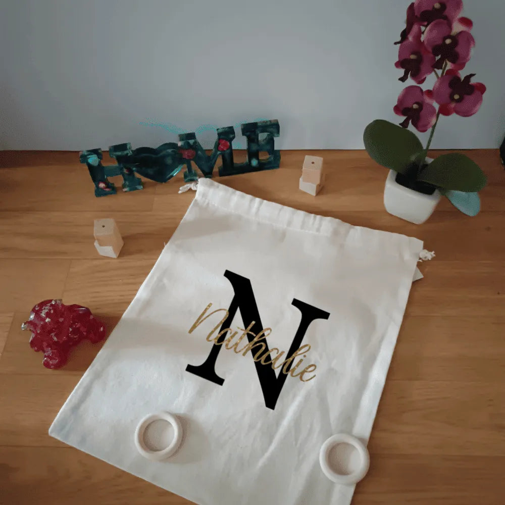 Pochon personnalisable en coton – cadeau original et éco-responsable - Les Créations des A