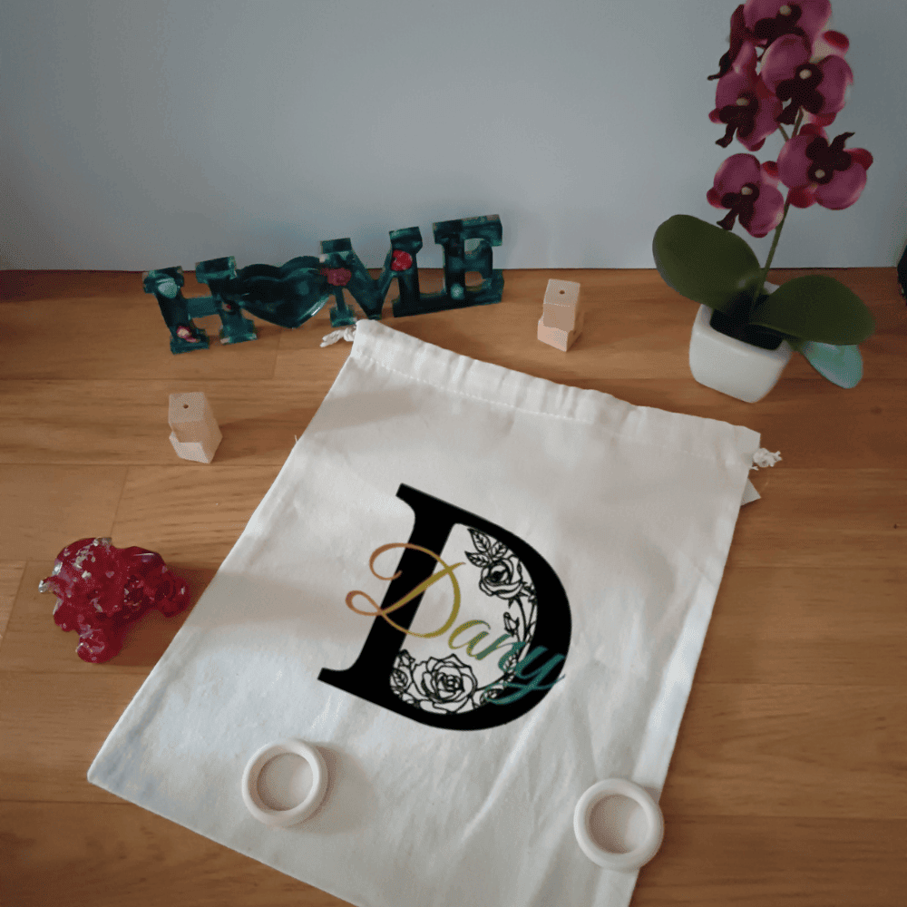 Pochon personnalisable en coton naturel
