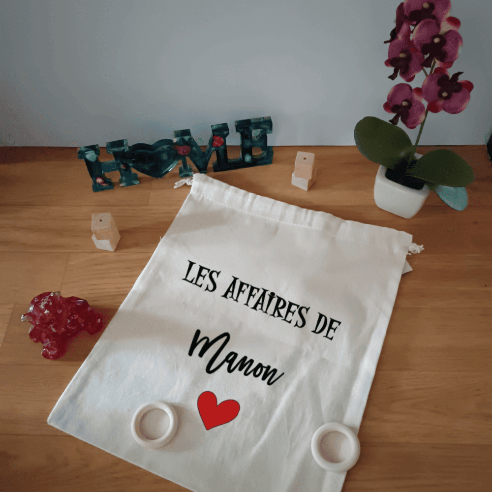 Pochon enfant personnalisé "LES AFFAIRES DE"