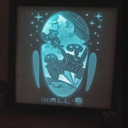 Shadow Box Wall-e – cadeau geek décoratif fait main – Les Créations des A