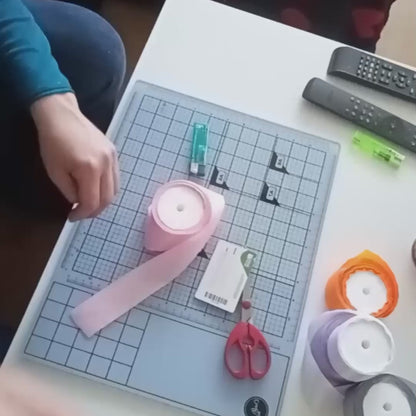 Bouquet de 3 roses en satin