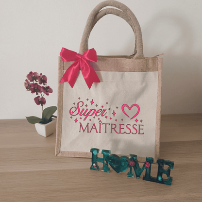 Sac en jute "Maîtresse"