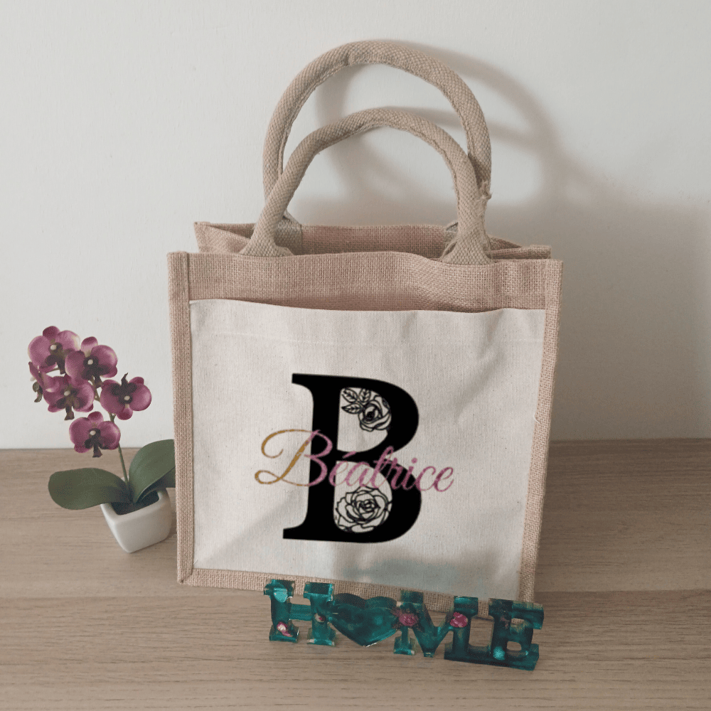 Sac en jute personnalisable