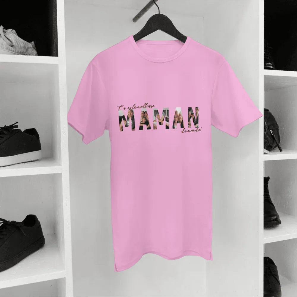 Tee-shirt personnalisé Lettres photo – cadeau original personnalisé – Les Créations des A