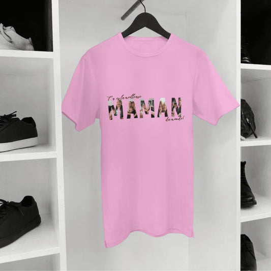 Tee-shirt personnalisé Lettres photo – cadeau original personnalisé – Les Créations des A