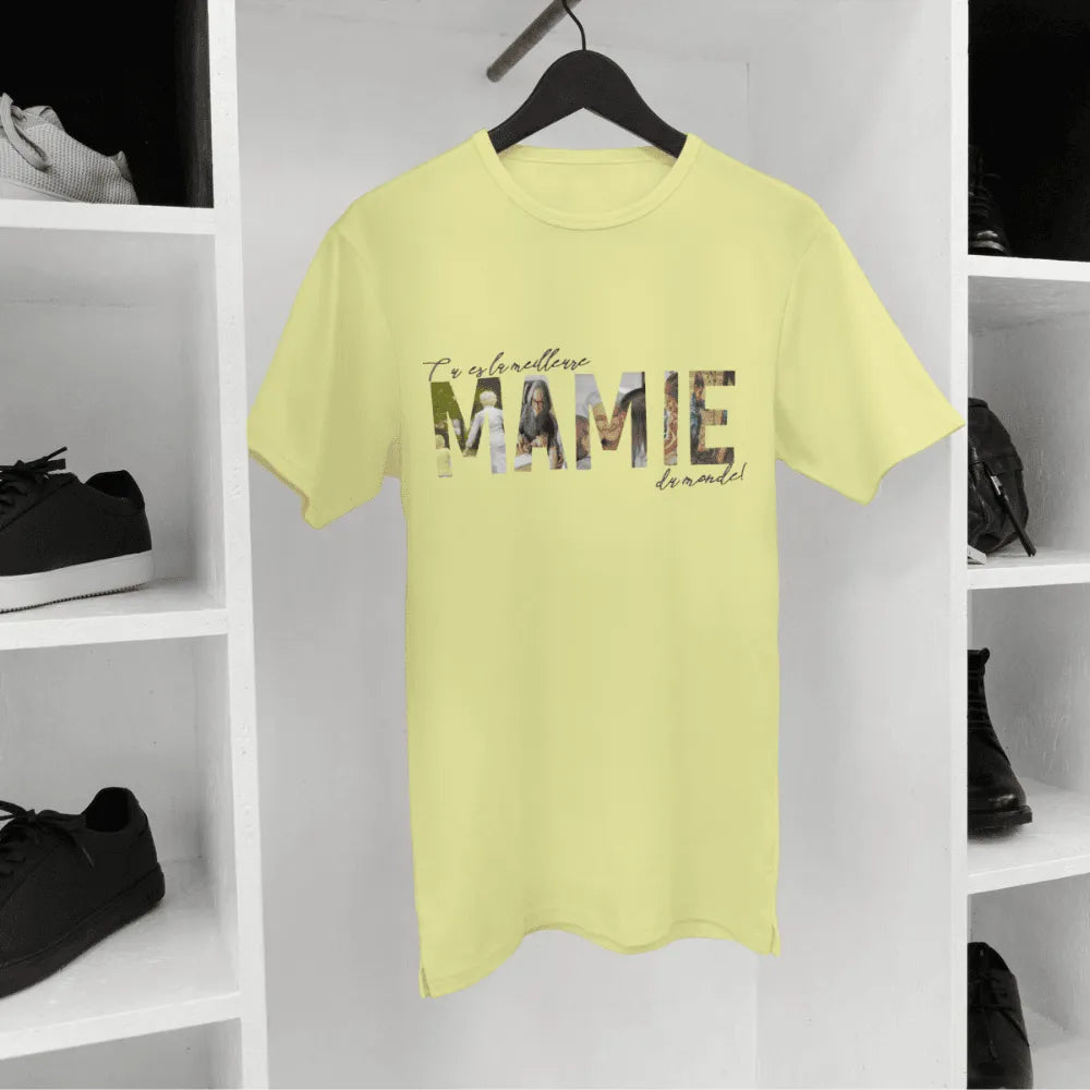 Tee-shirt personnalisé Lettres photo – cadeau original personnalisé – Les Créations des A