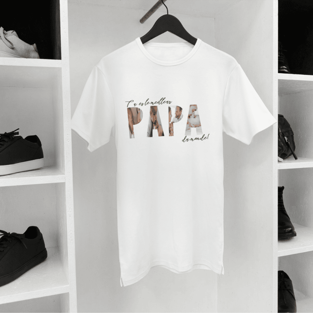 Tee-shirt personnalisé "Lettres photo"
